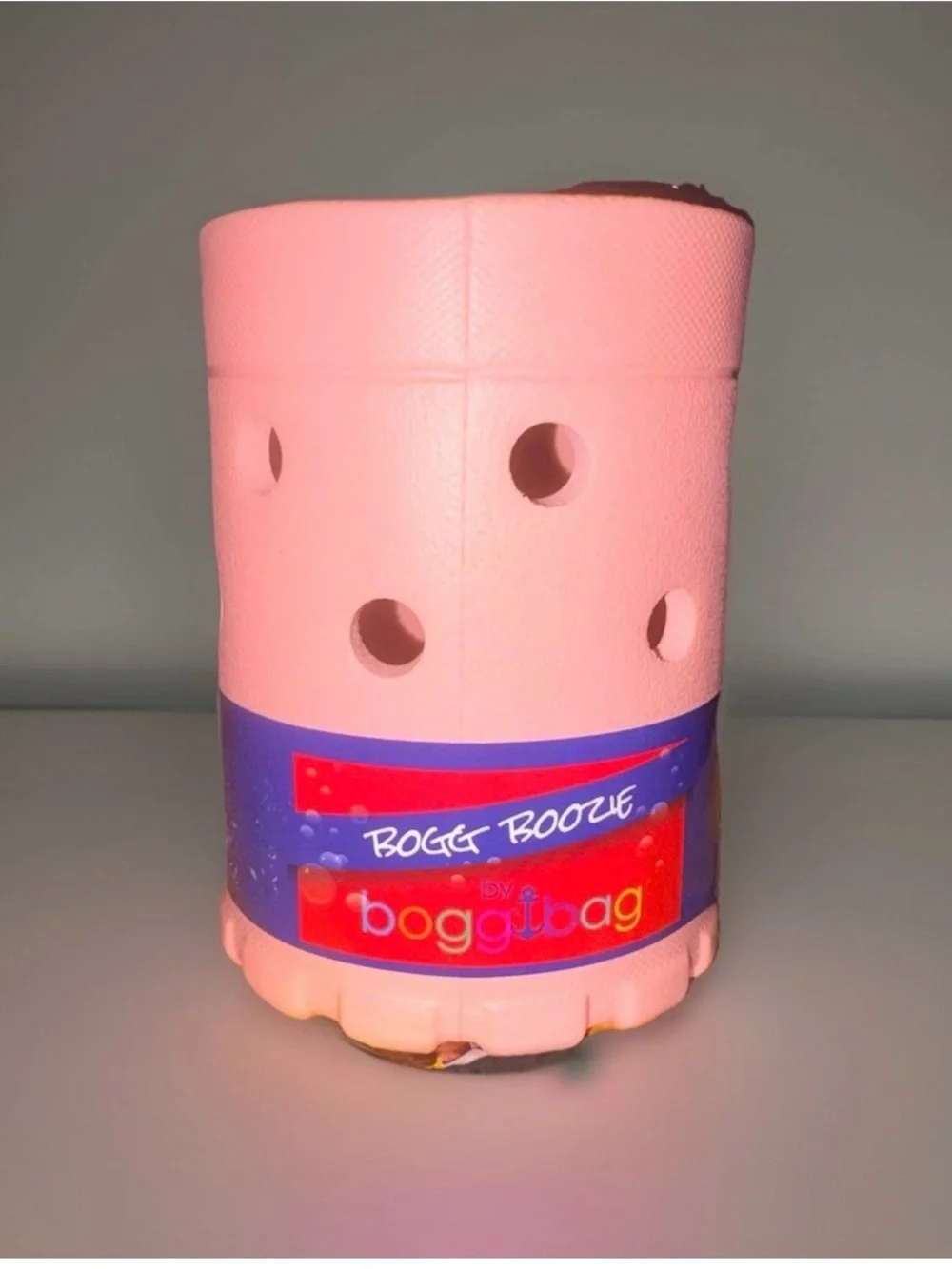 Bogg Boozie Insulated Can Holder Pink Drink Cooler